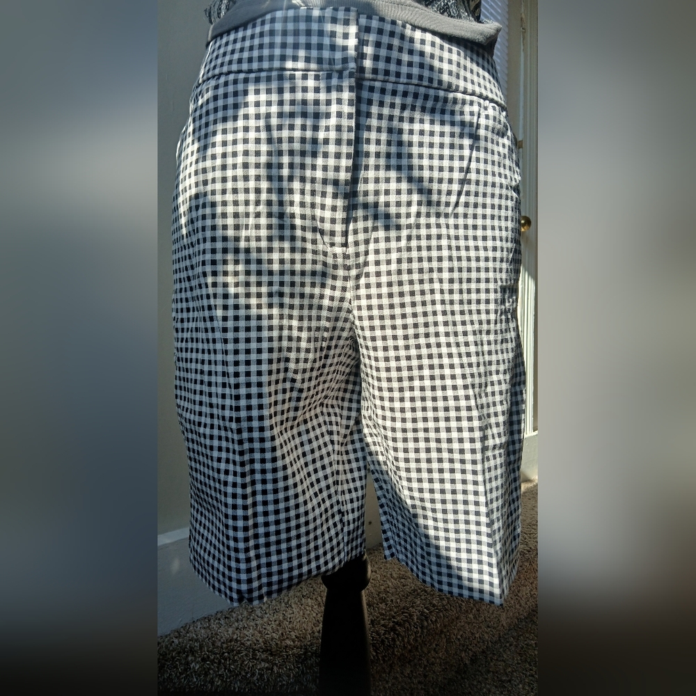 Chico's Monochrome Gingham Shorts